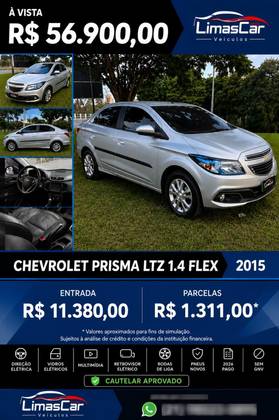 CHEVROLET PRISMA 1.4 MPFI LT 8V FLEX 4P MANUAL